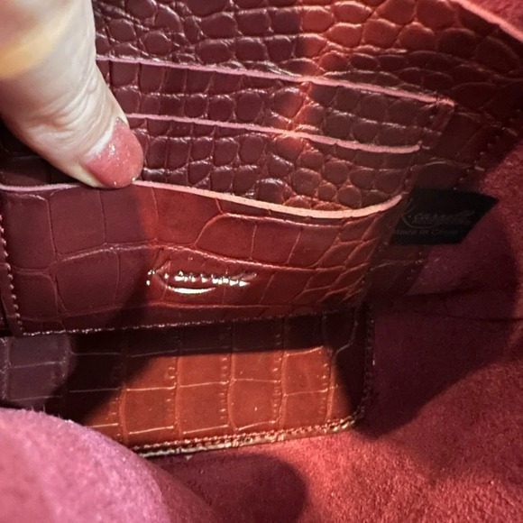 Burgundy Crossbody  purse - Picture 7 of 9